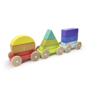 Tegu - Comboio Magnético - Magnetic Shape Train - Rainbow