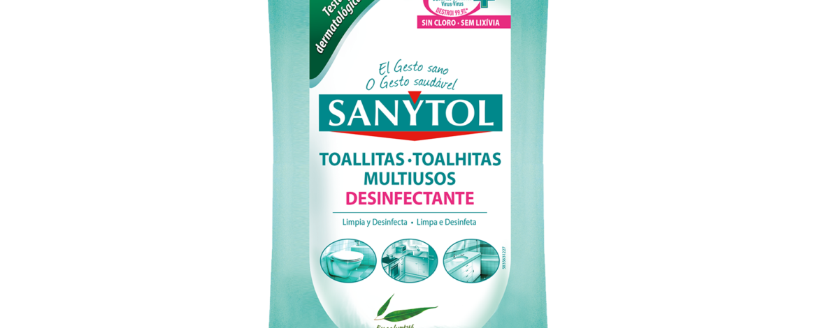 Sanytol Toalhitas Multiusos desinfetante - Eucalipto - Tartaruguita