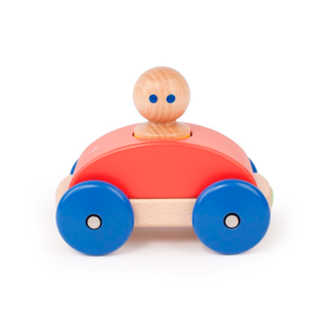 Tegu - Carro magnético Vermelho Papoila - Magnetic Racer - Poppy