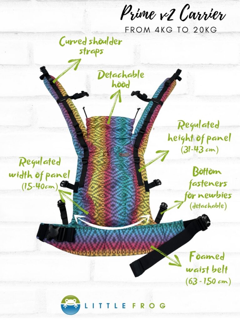 Tartaruguita Little Frog Prime Babywearing Marsúpio